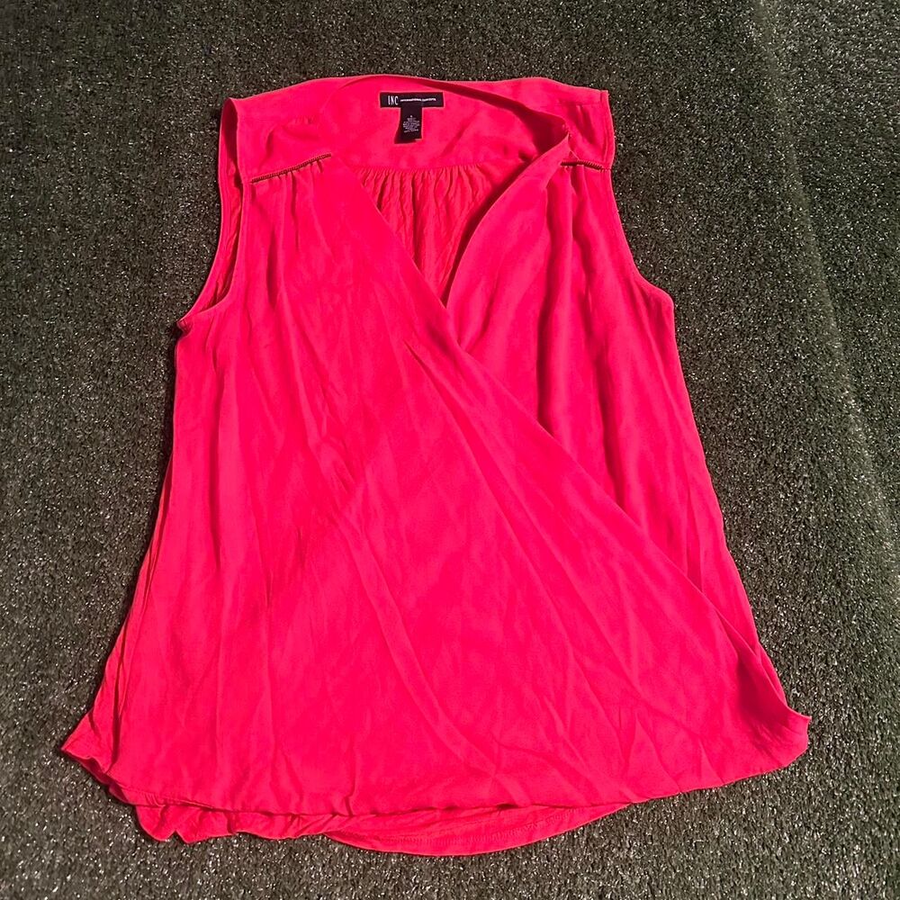Inc-international-concepts Women's Red and Pink Blouse
